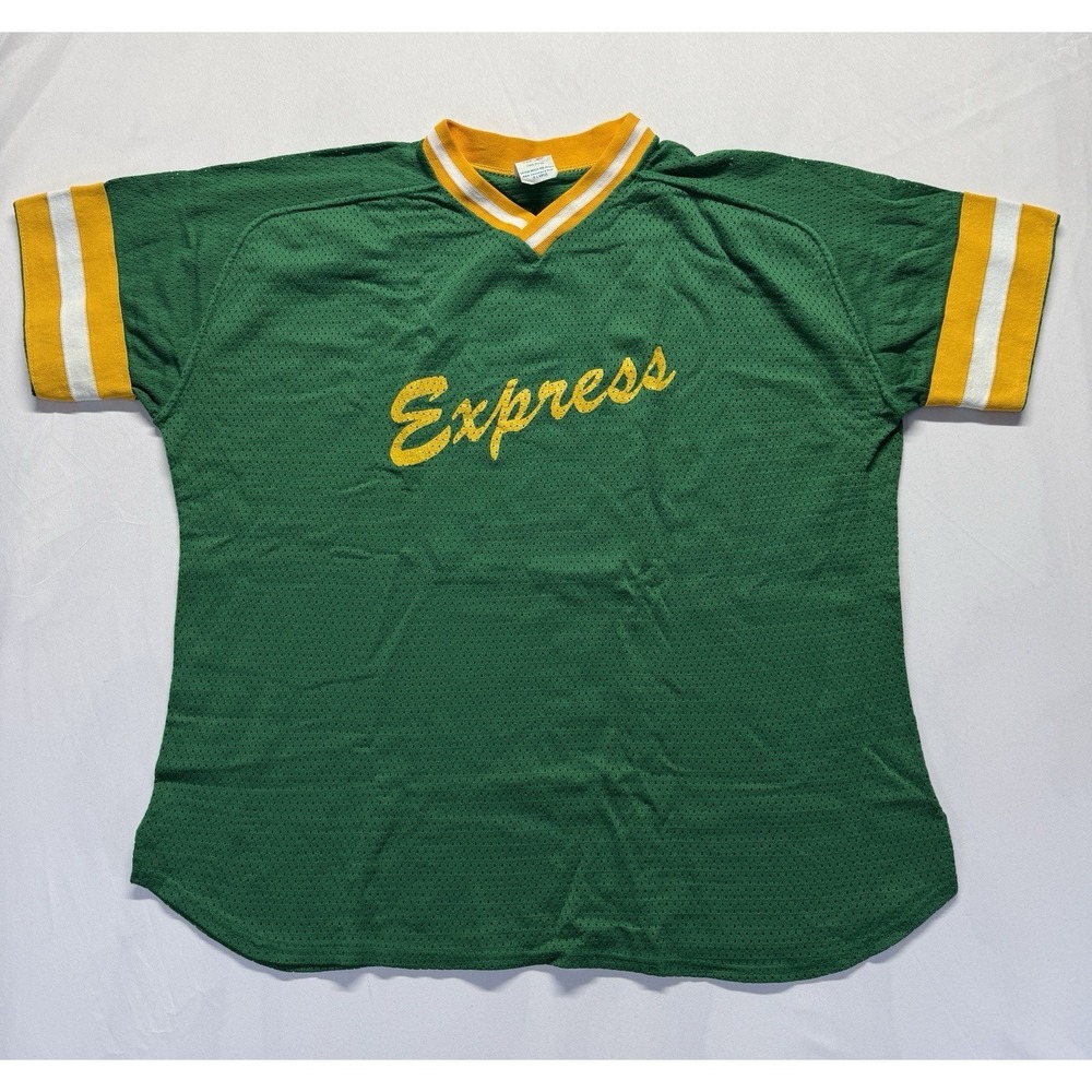Vintage Empire Sporting Goods Jersey Mens XL Green Nylon Athleisure Express #20